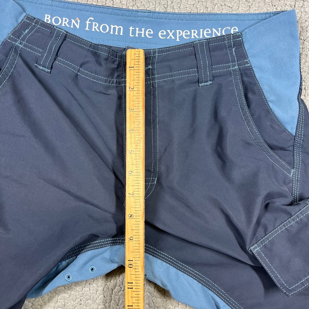 Prana Mens Cargo Board Shorts Navy Blue Outdoor Hiking Swimming Size 30 - Picture 8 of 10